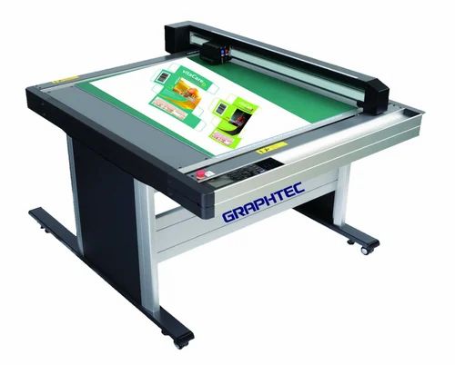 Flatbed plotter for precise drawings used in engineering and design industries.